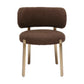 Margaret - Performance Boucle Dining Chair - Chocolate Brown