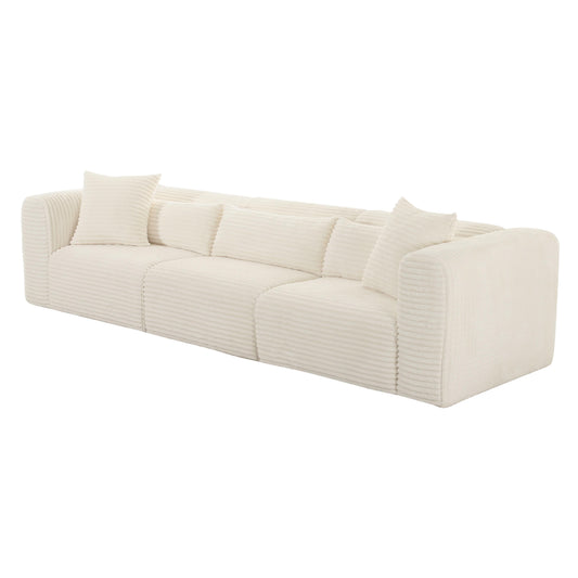 Tarra - Fluffy Oversized Corduroy Modular Sofa