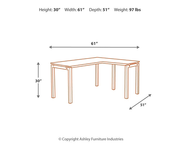 Ashley Express - Baraga L-Desk