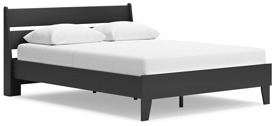 Ashley Express - Socalle Queen Panel Platform Bed with Dresser and Nightstand