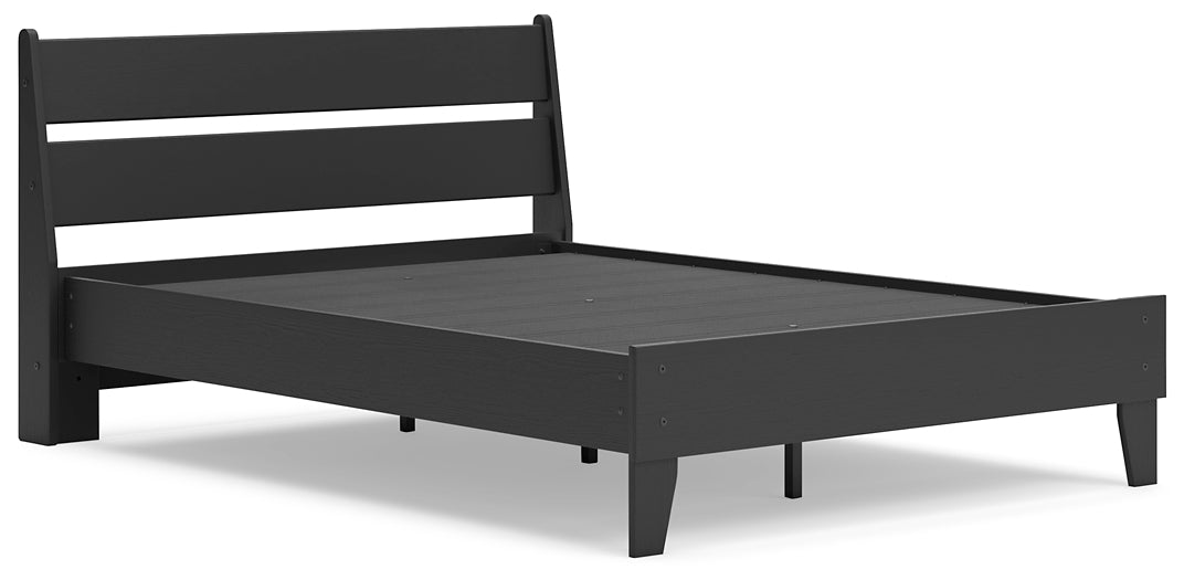 Ashley Express - Socalle Full Panel Platform Bed with 2 Nightstands