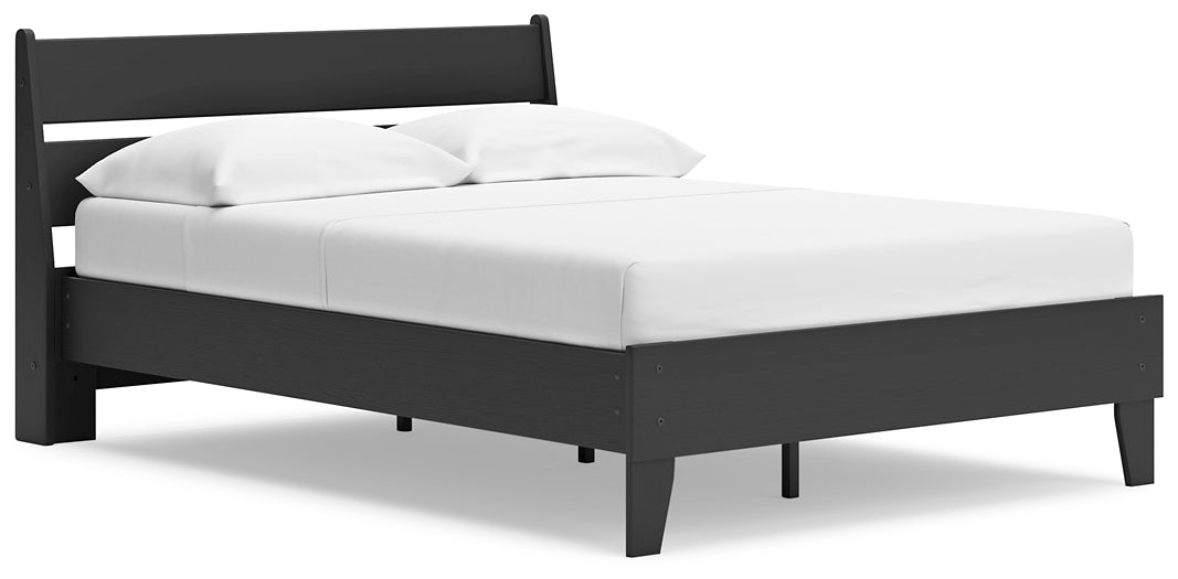 Ashley Express - Socalle Full Panel Platform Bed with 2 Nightstands