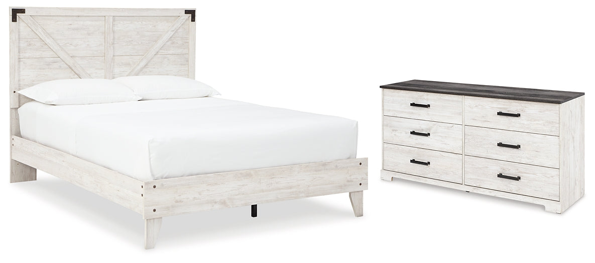 Ashley Express - Shawburn Queen Platform Bed with Dresser