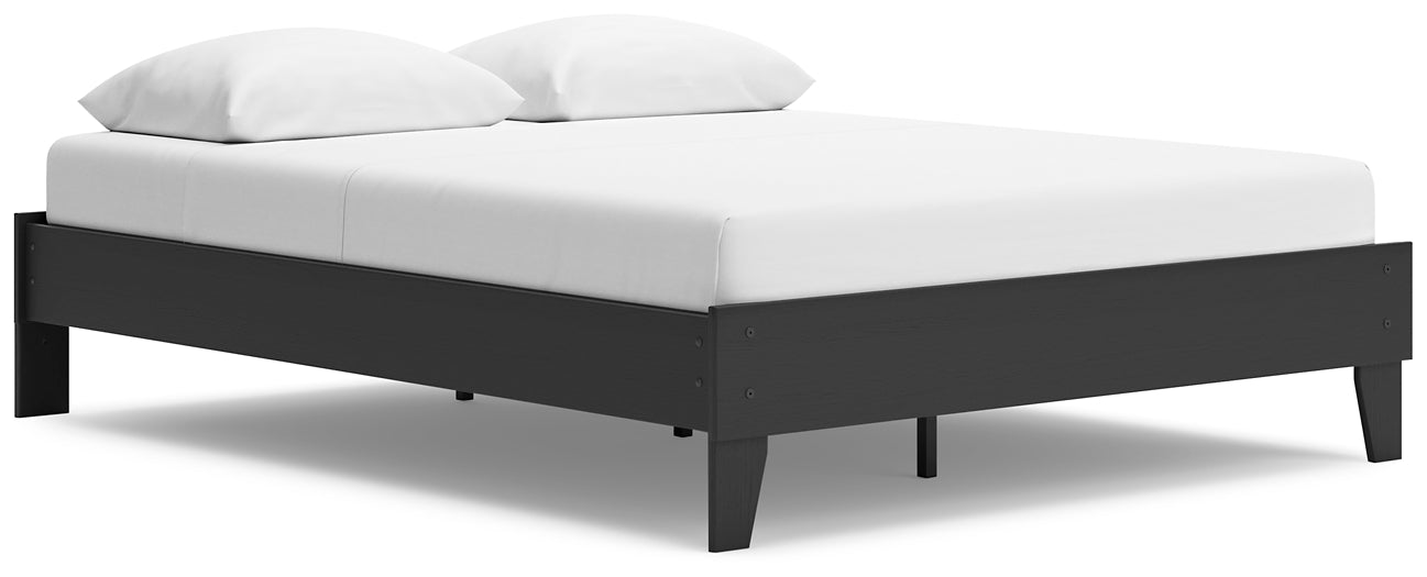 Ashley Express - Socalle Queen Platform Bed with 2 Nightstands